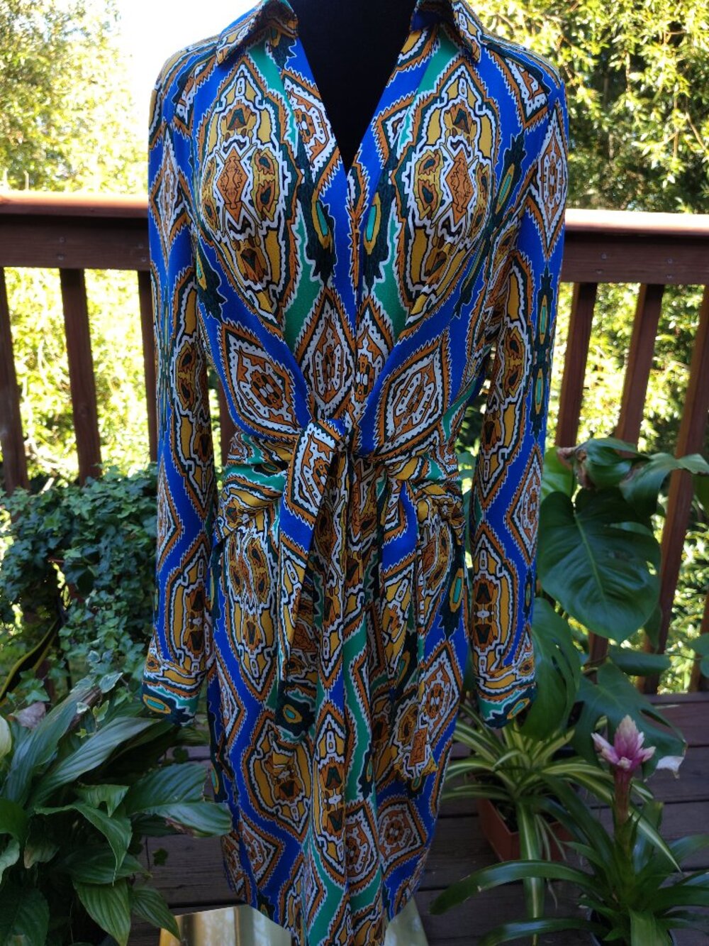 Cache Patterned Dress Size 12 (item A3) - Picture 4 of 8